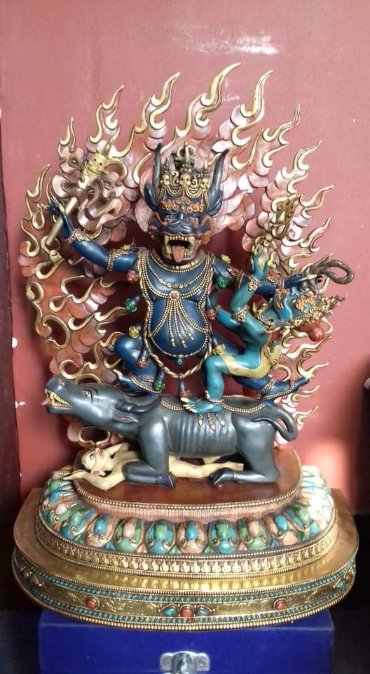 Yamantaka Statue made or Carve By Artist Rajin Shakya